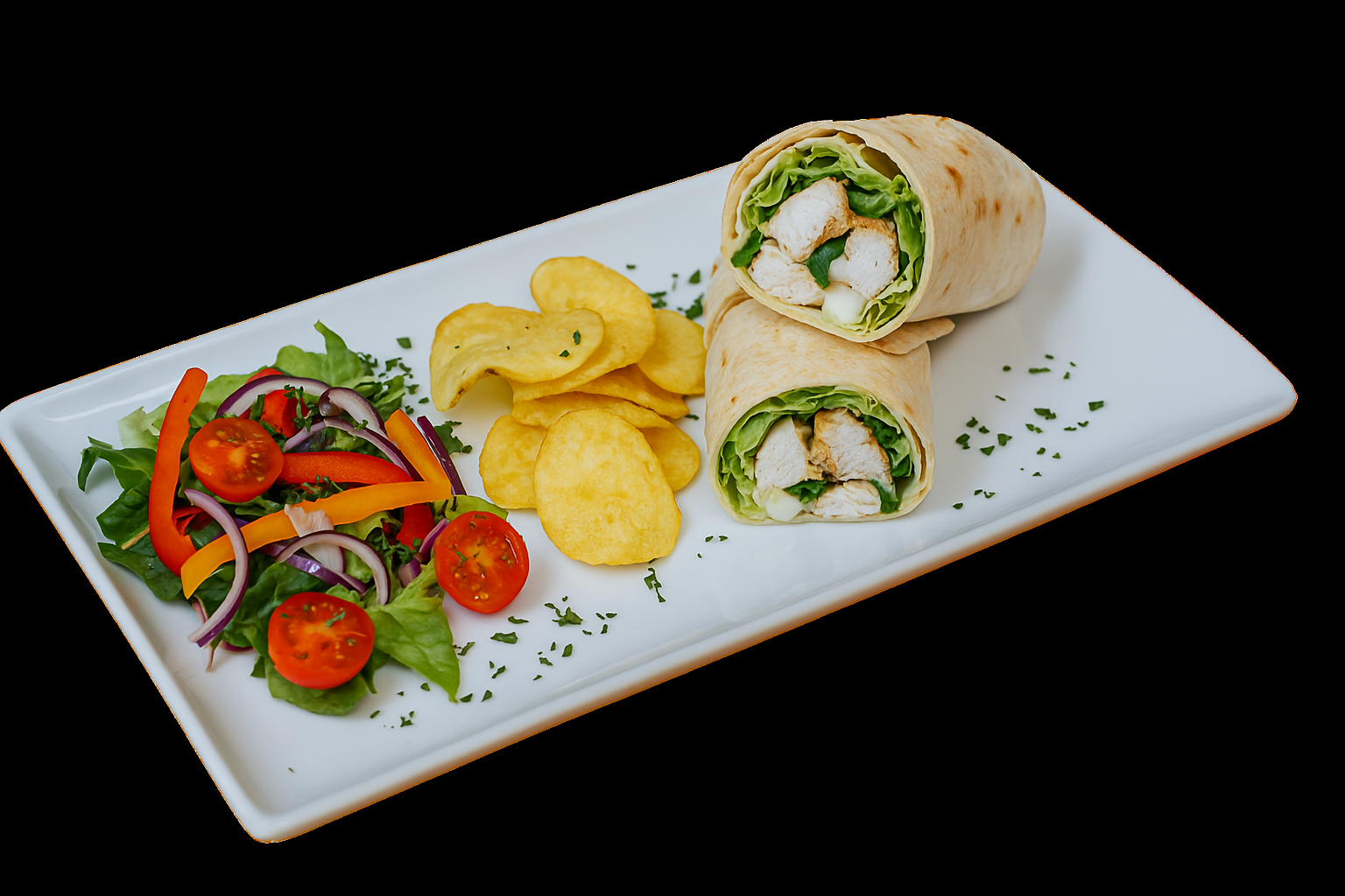 Chicken Caesar Salad Wrap